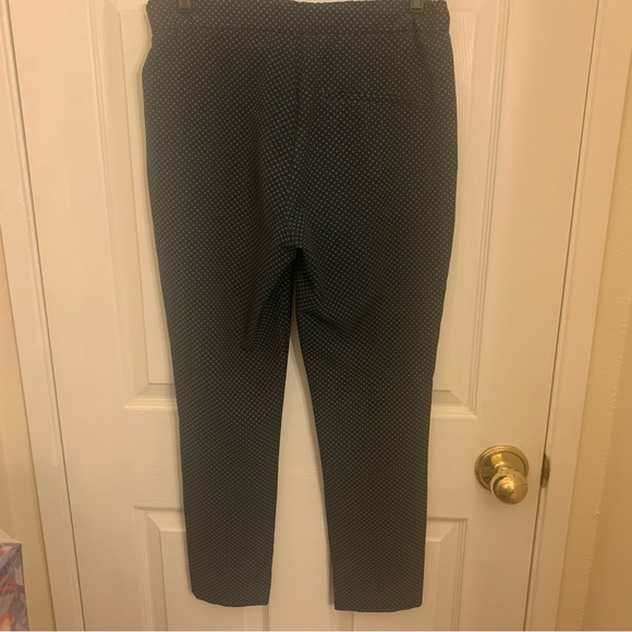 ZARA dark teal pattern pants - Picture 2 of 5